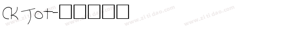 CK Jot字体转换